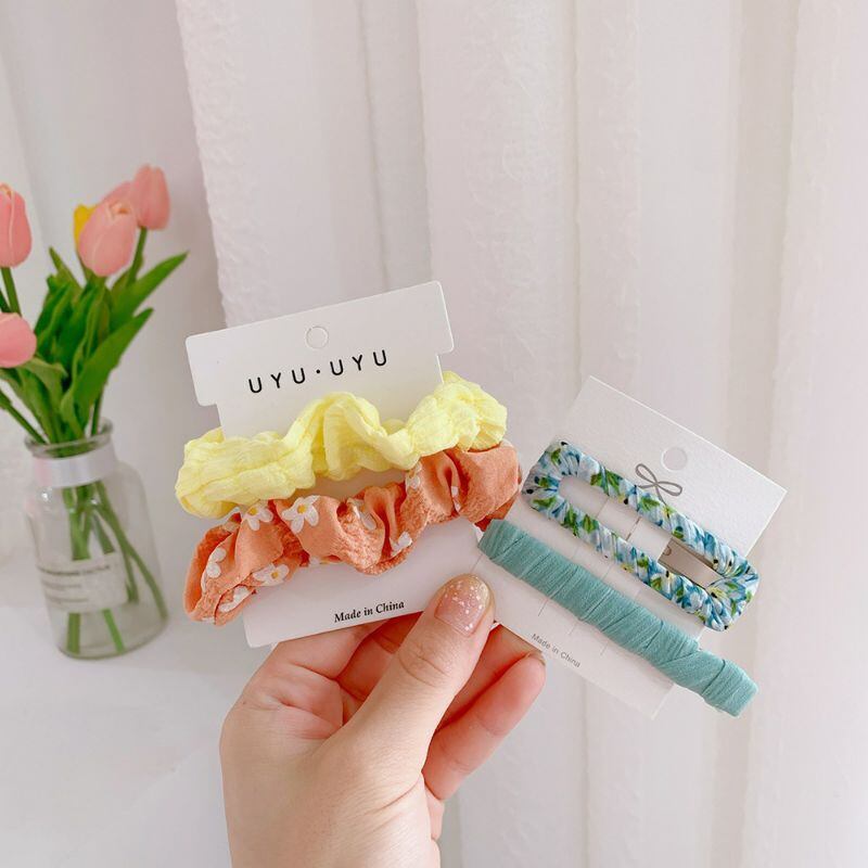 10 bìa giấy kẹp tóc & cột tóc nhiều mẫu