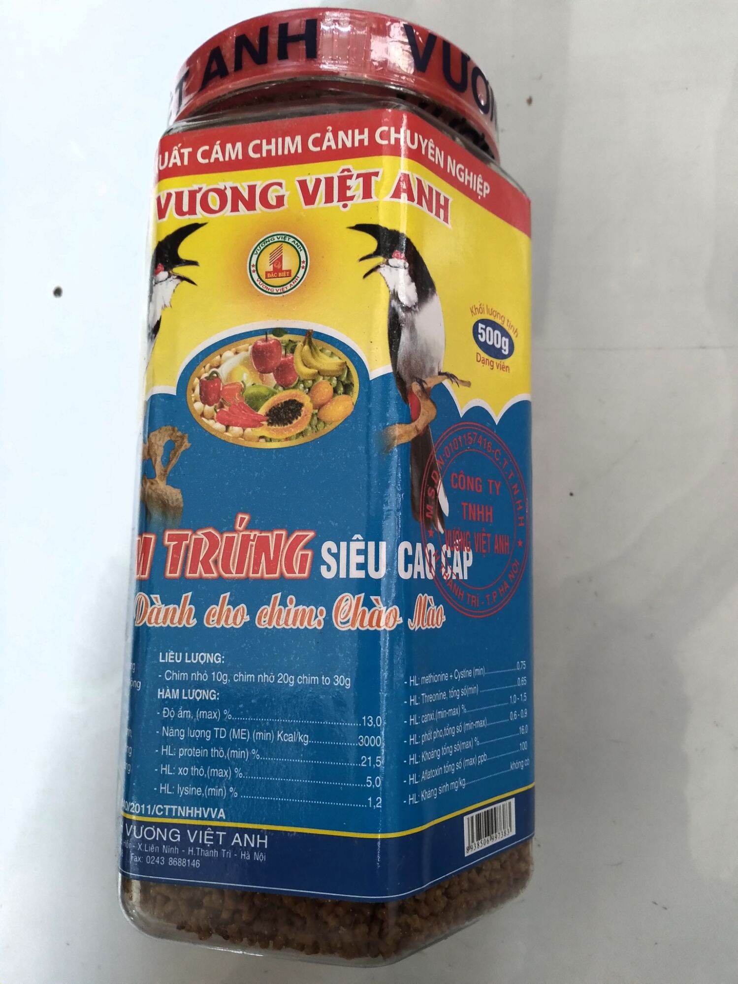 Cám dành cho chim chào mào  Vương Việt Anh ( 500g)