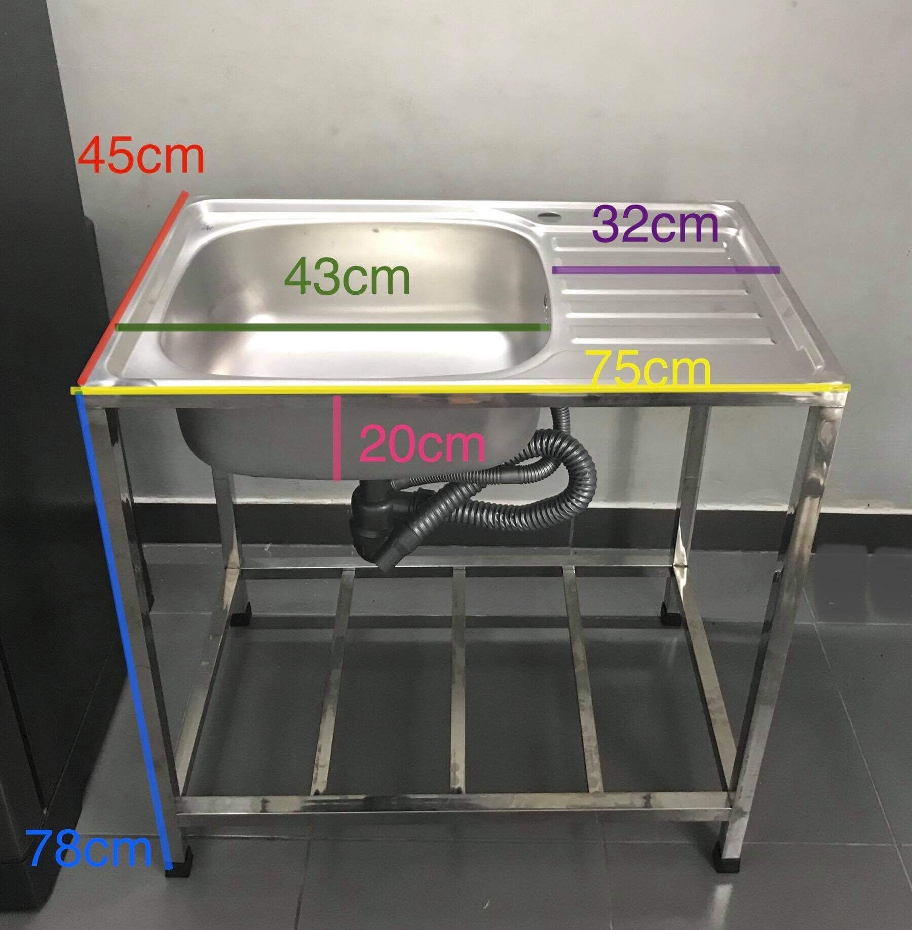 Bồn 1 hộc có cánh