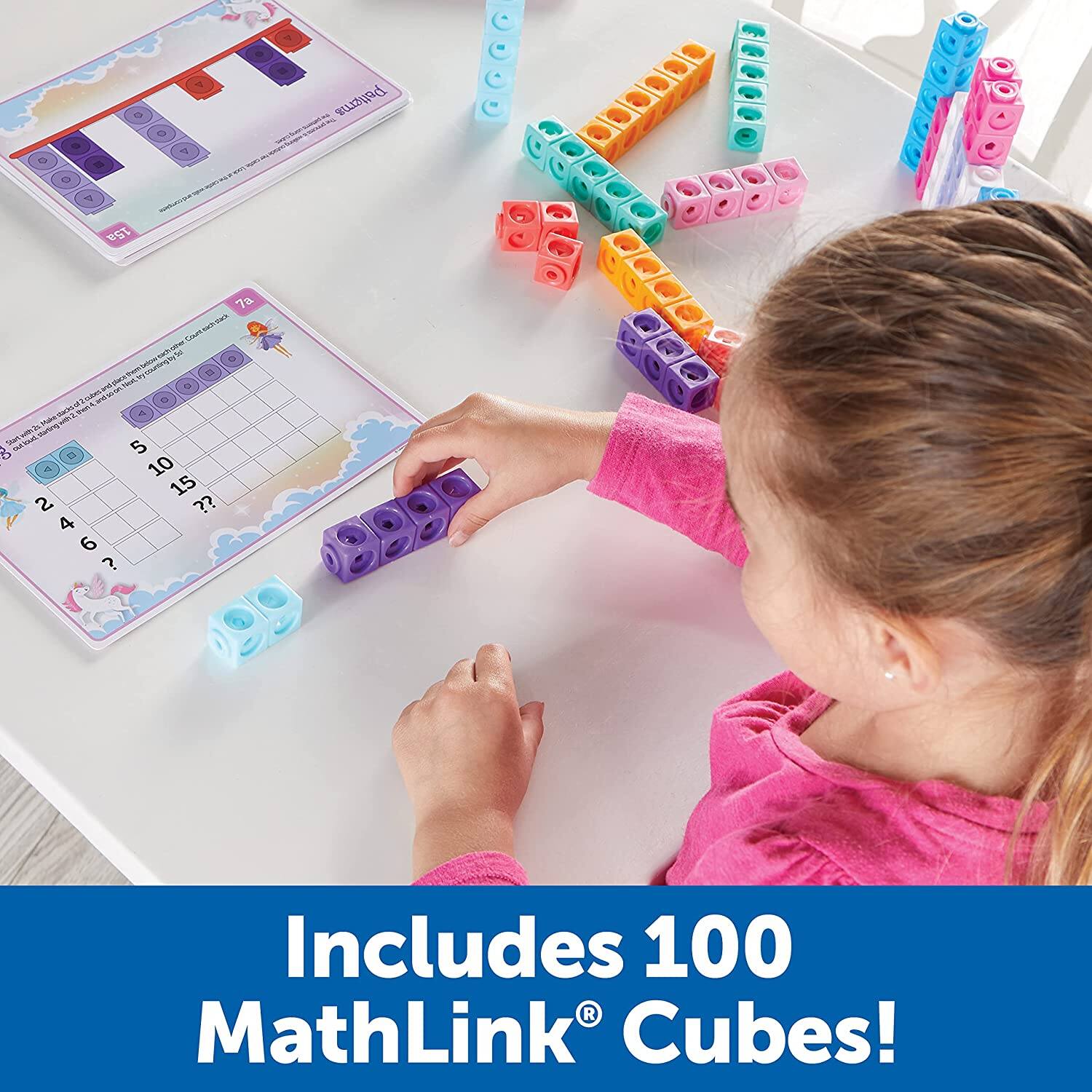 BỘ HỌC TOÁN - MATHLINK® CUBES KINDERGARTEN MATH ACTIVITY SET: FANTASTICALS!