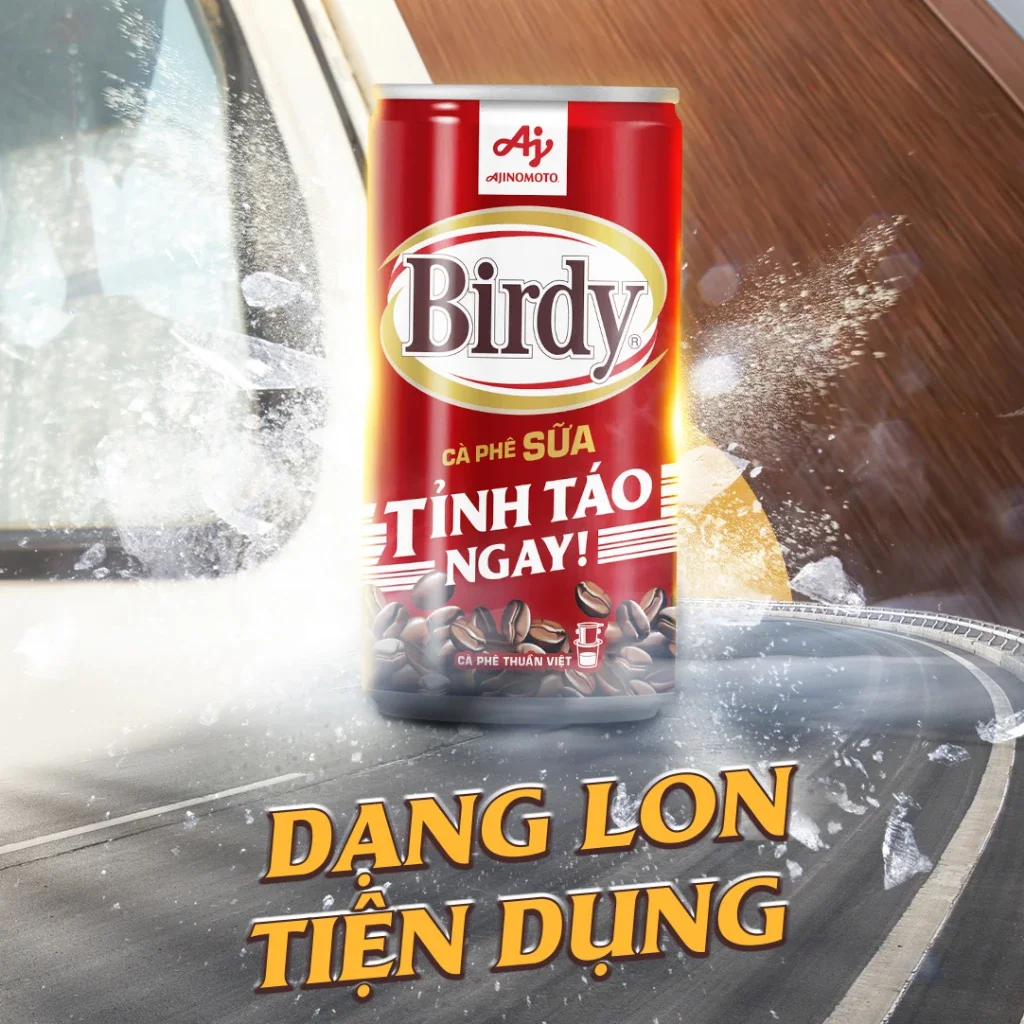 CÀ PHÊ SỮA BIRDY LON 170ML
