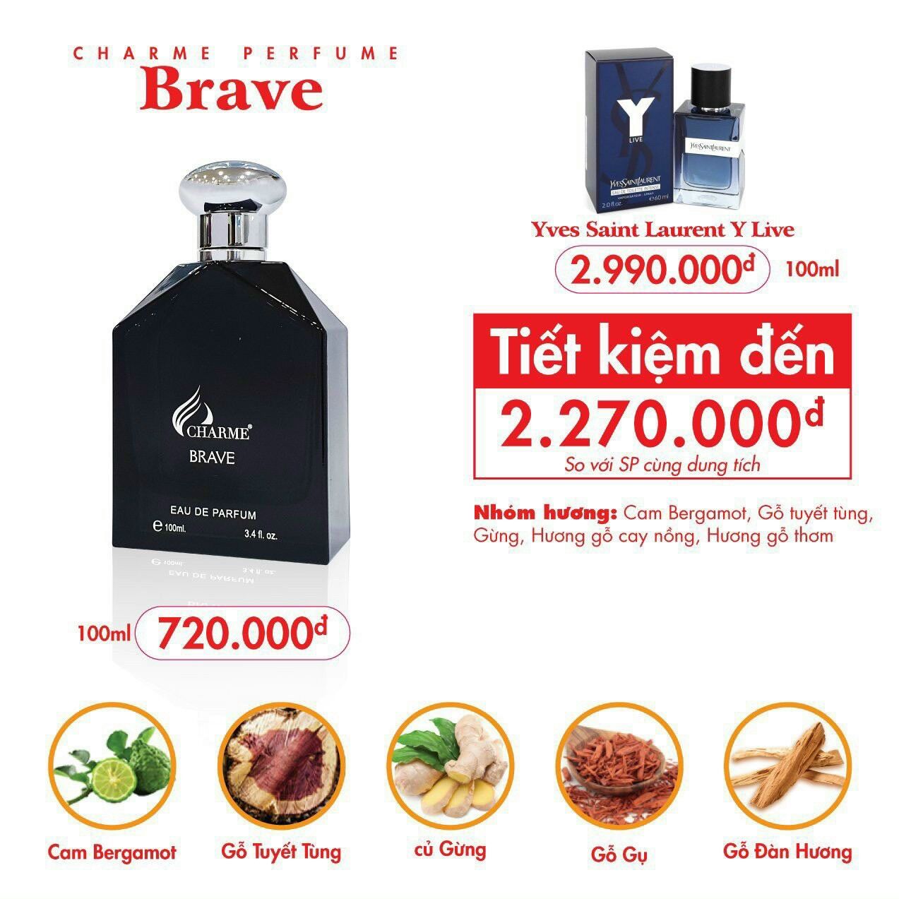 Nước hoa Brave 100ml