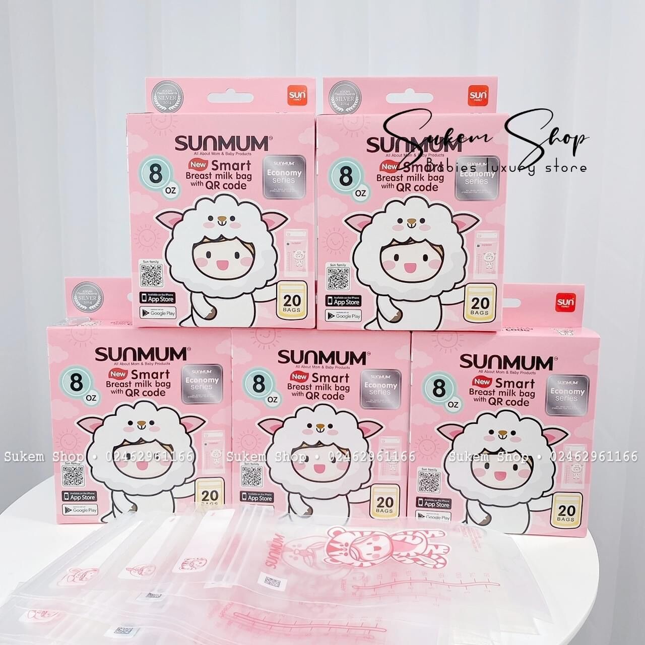 Túi Trữ Sữa Sunmum Thái Lan 100ml/150ml/250ml