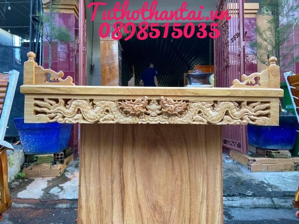 Bàn thờ treo tường Rồng ngang 80cm