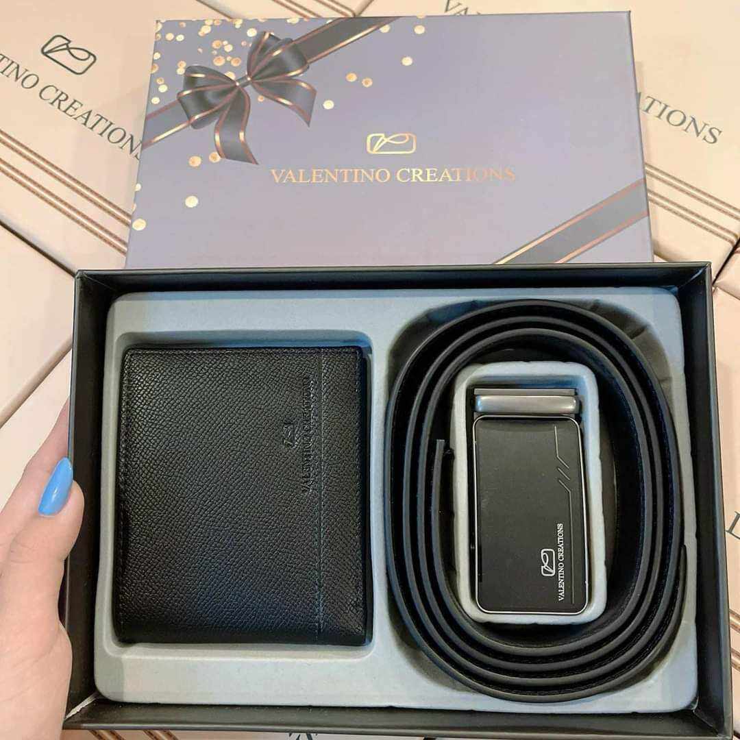 Set thắt lưng dây nịt ví bóp Valentino Creations