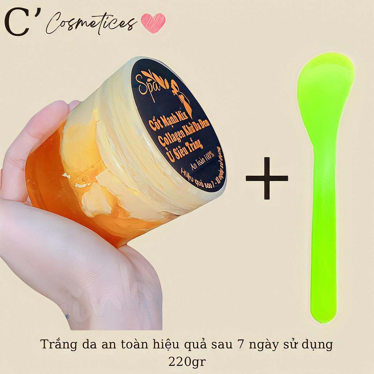 Kem Body Cốt Thái Ủ Siêu Trắng Từ Phôi Kem Mặt Mix Serum Khử Thâm 220g Loại Xịn