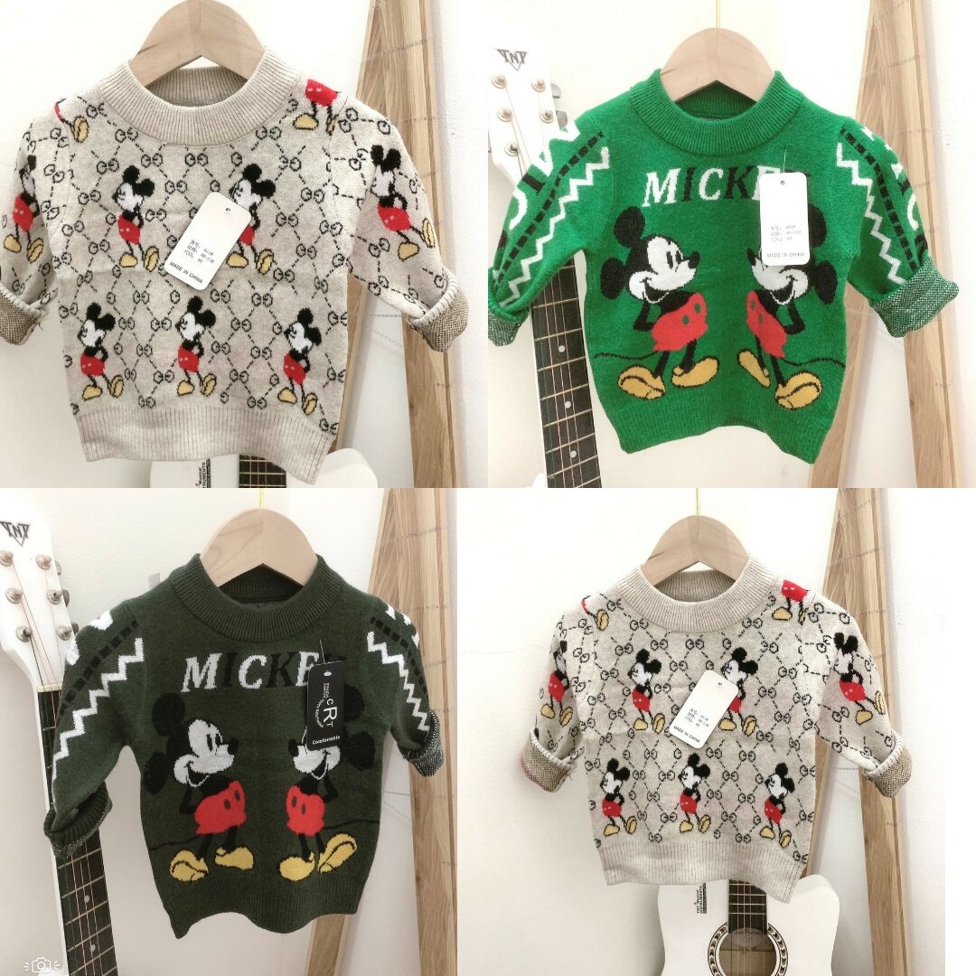 Áo Len Mickey cho Bé chất mềm, đẹp, ấm