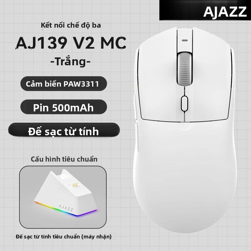 Chuột Chơi Game Không Dây AJAZZ AJ139Pro/AJ139V2MC Với Chipset PMW3395/PAW3311 Chuột Chuyên Nghiệp C