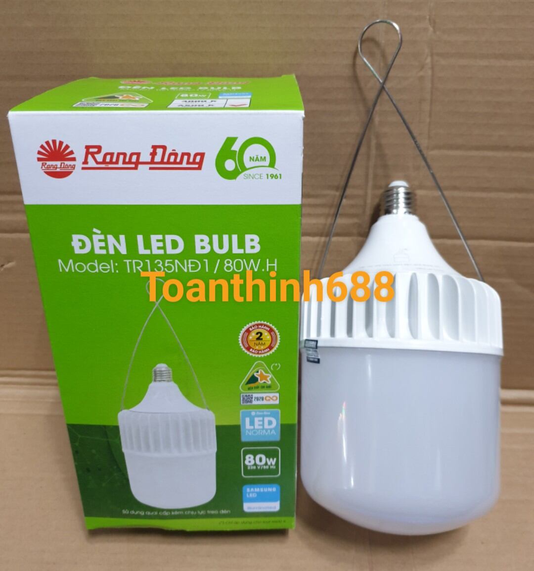 [HCM]Bóng đèn Led trụ 80w Rạng Đông sáng trắng