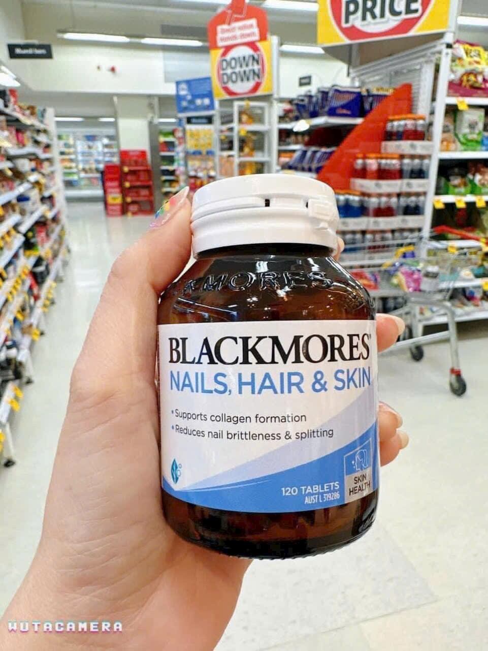 Viên uống đẹp tóc móng da blackmores nail hair skin úc 60 - 120 viên
