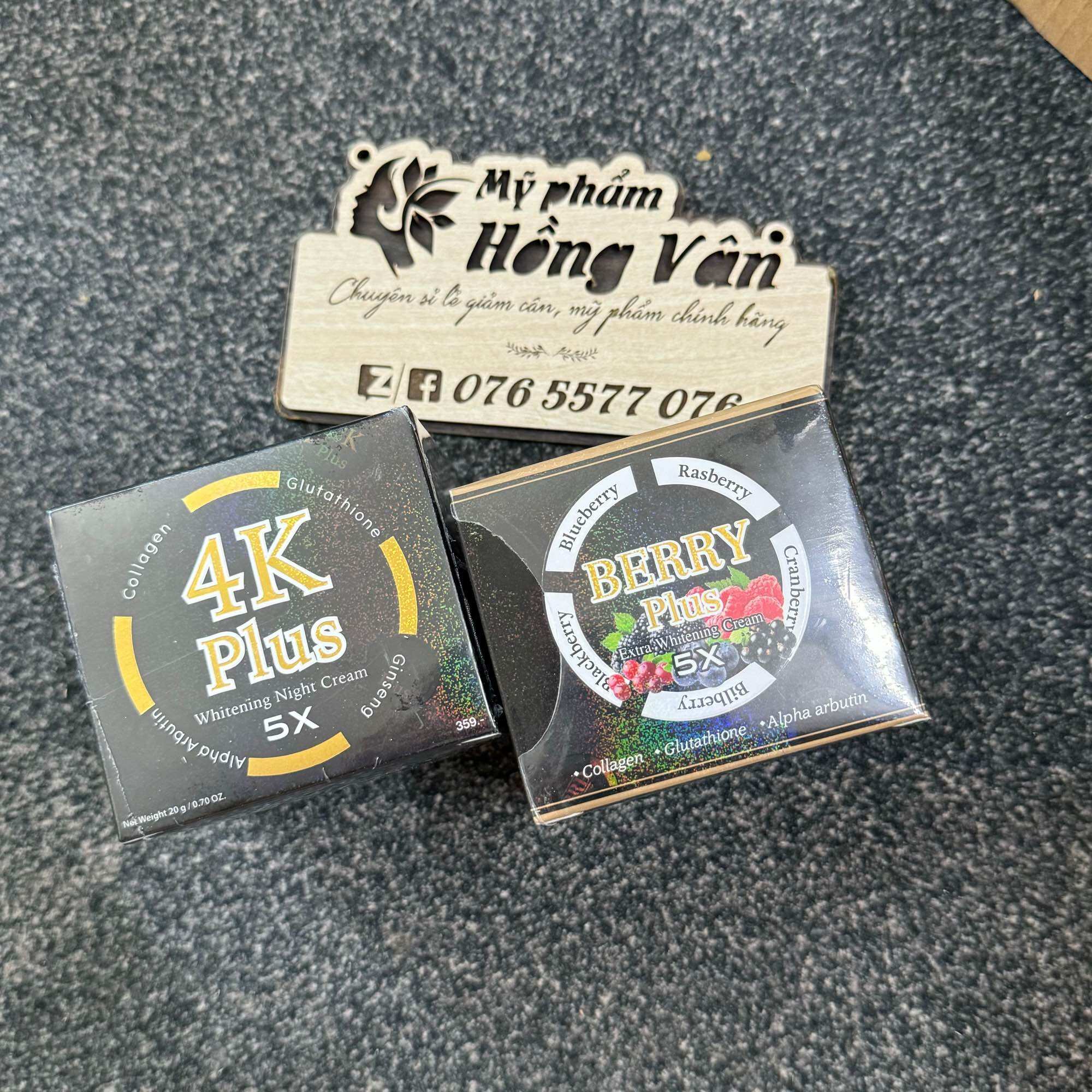 HOÀN TIỀN 15% - [HCM]kem dưỡng da mặt 4K Plus Thái Lan (mờ nám tàn nhang mờ thâm mụn trắng da)