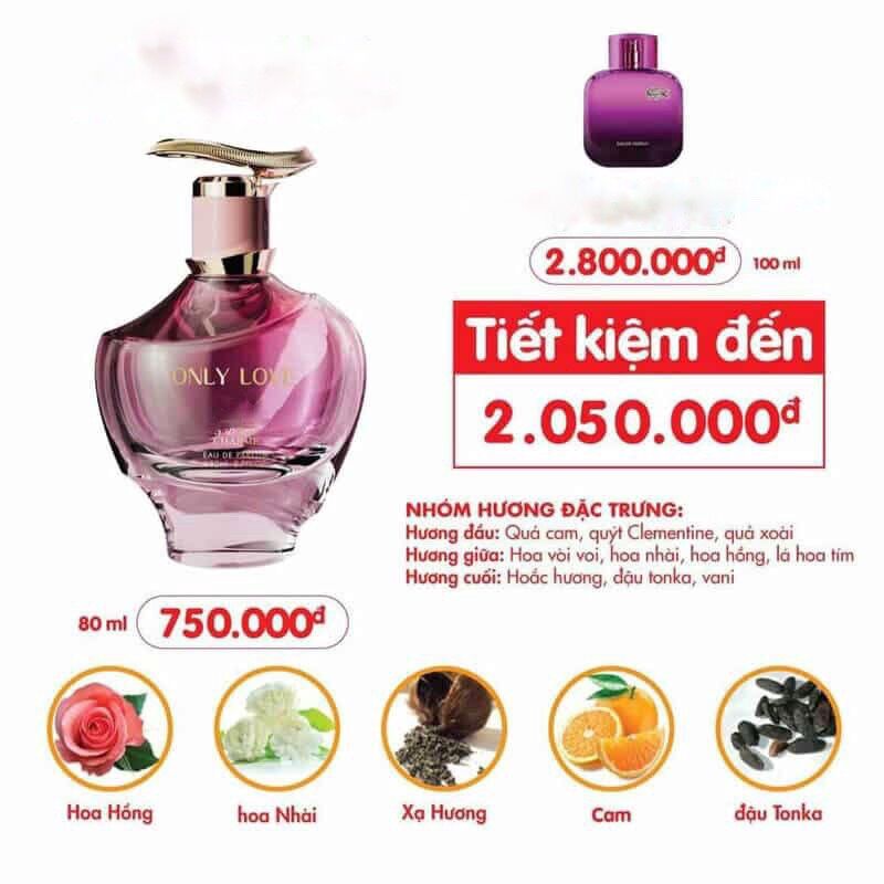 Nước hoa nữ good charme only love 80ml