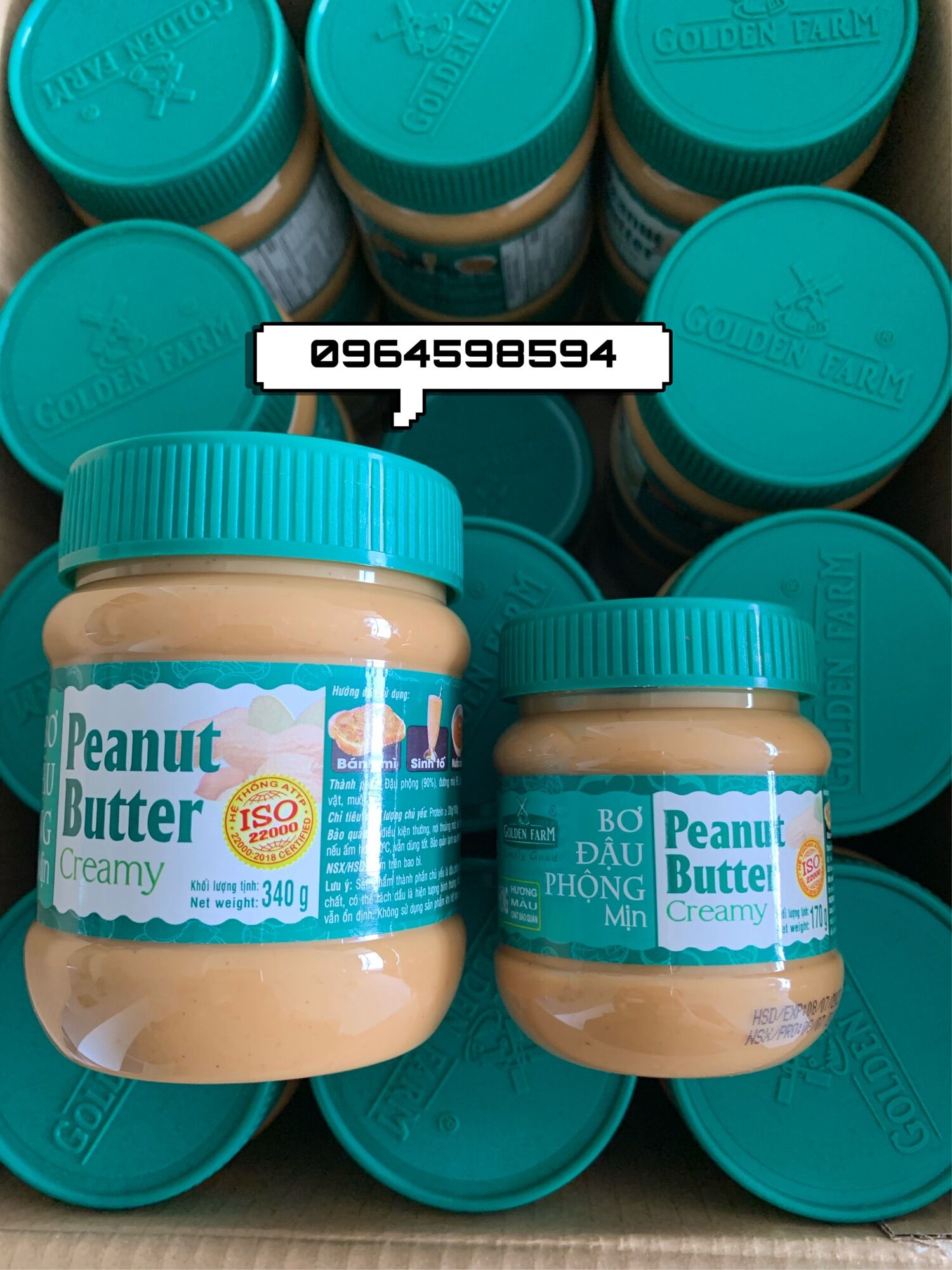Bơ đậu phộng mịn Golden Farm