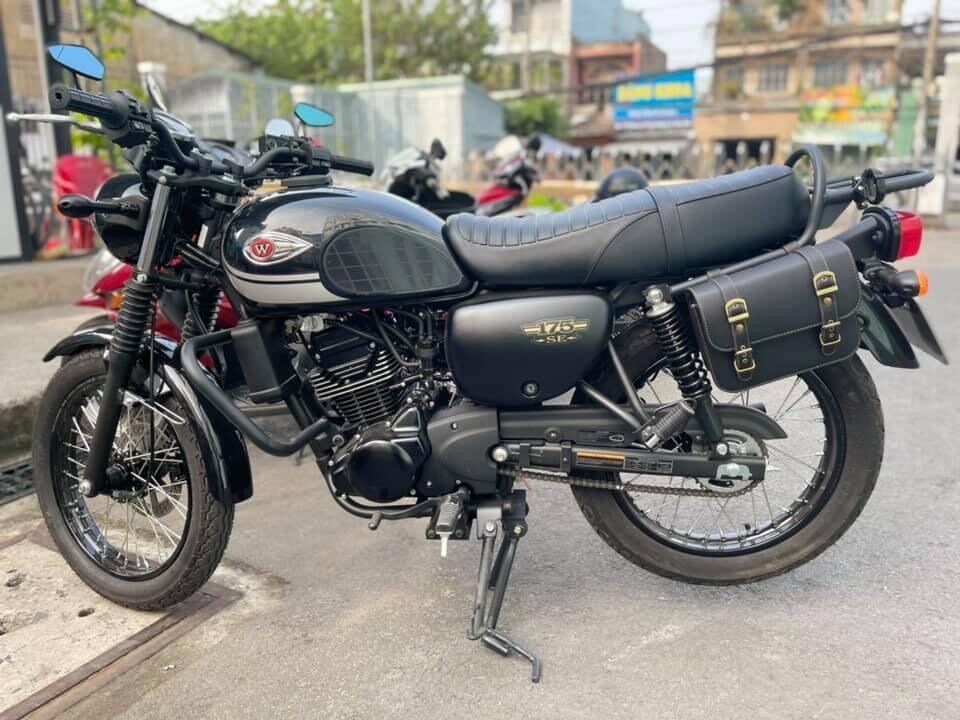 Túi treo xe w175, kawasaki w175, classicbike, tui treo xe, túi