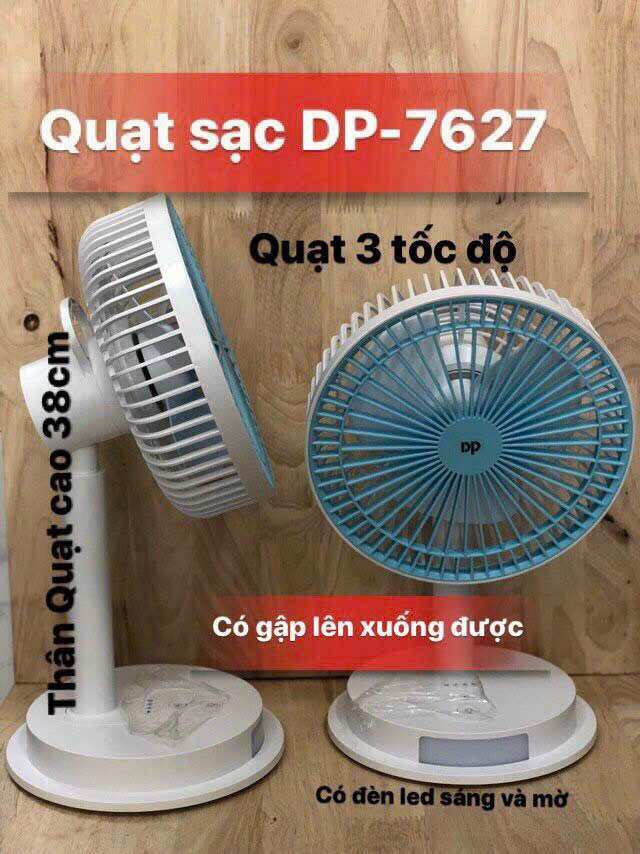 QUẠT SẠC TÍCH ĐIỆN DP 7627