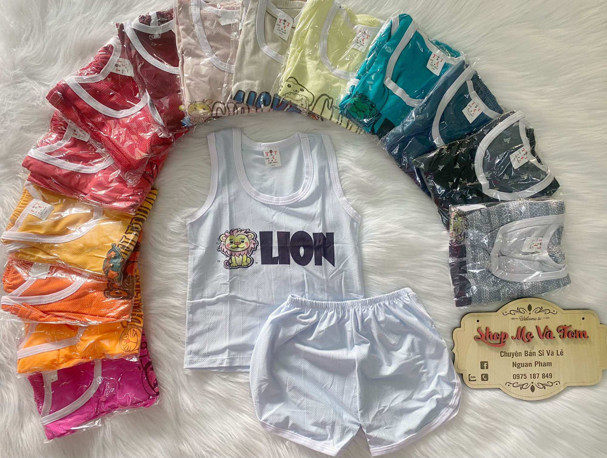 Combo 4bo, bộ thun lưới bé trai,