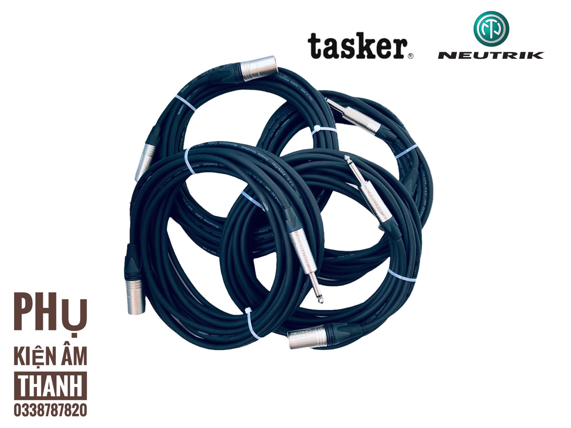 Tasker - neutrik dây nhạc cụ canon xlr đực ra 6ly.