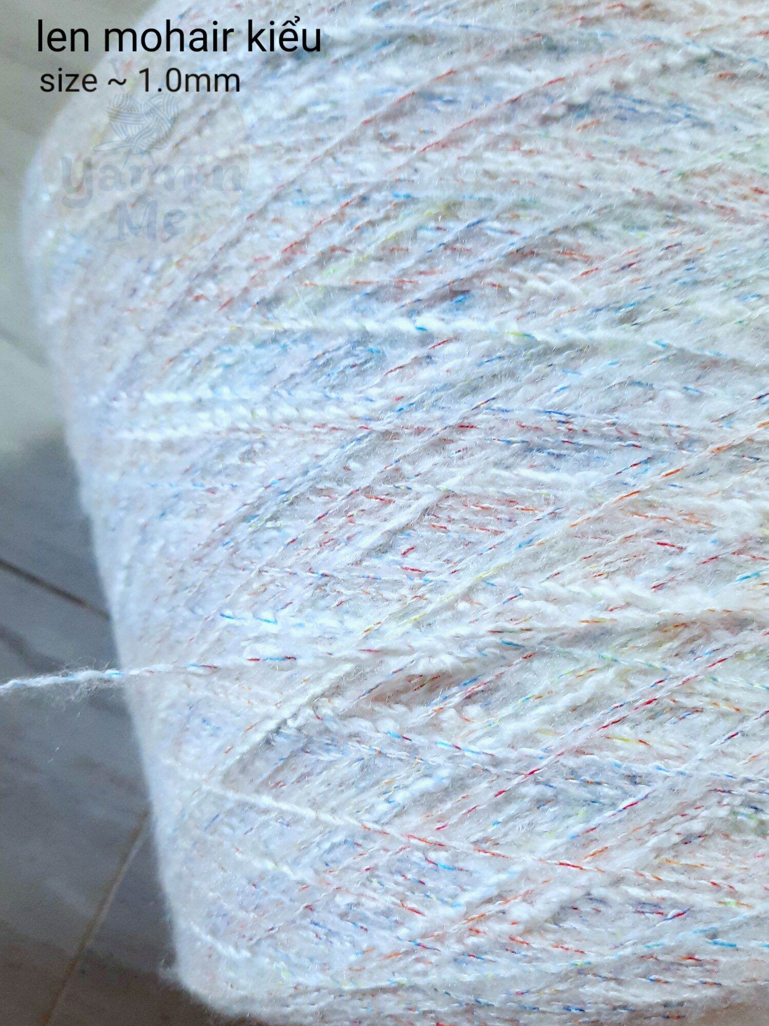 Cuộn 100gr Len mohair kiểu loang pastel