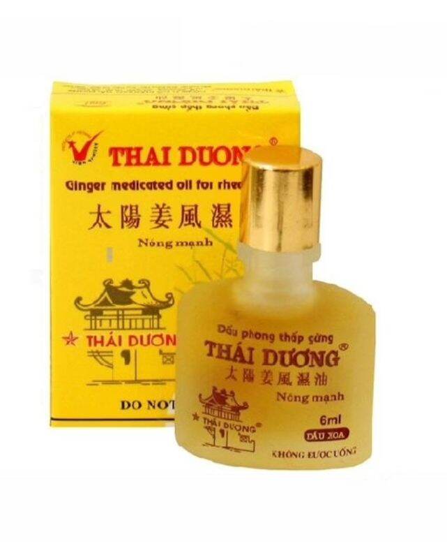 Dầu Gió Gừng Ginger Oil Thái Dương (C/24ml)