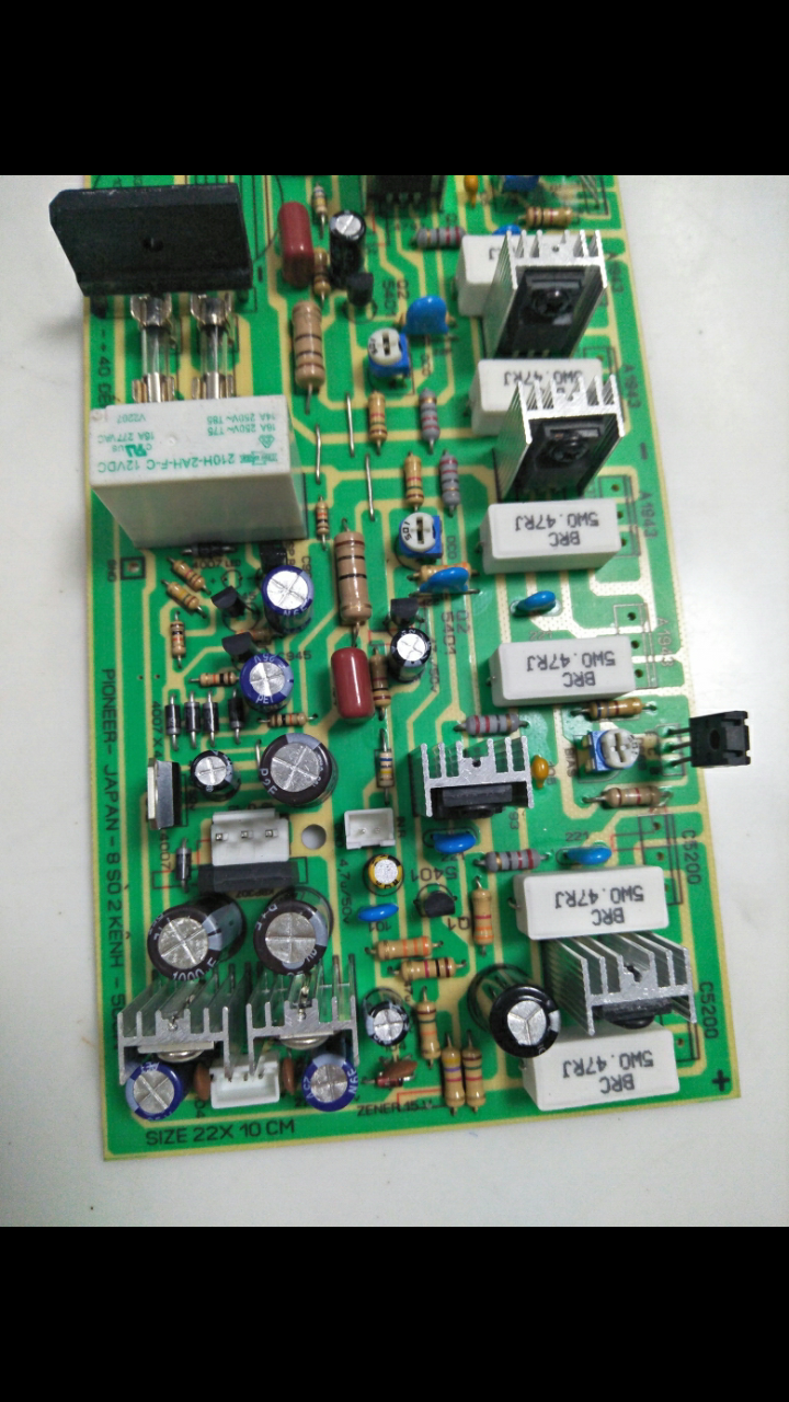 Mạch công suất 8 sò liền nguồn mono