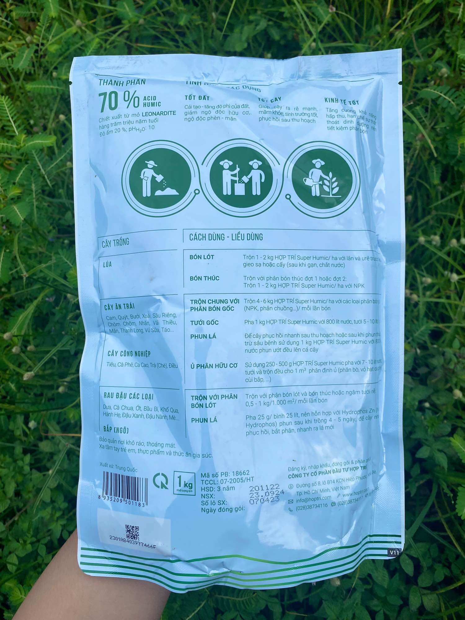 Super Humic - Hợp Trí 1kg - Phân bón qua lá