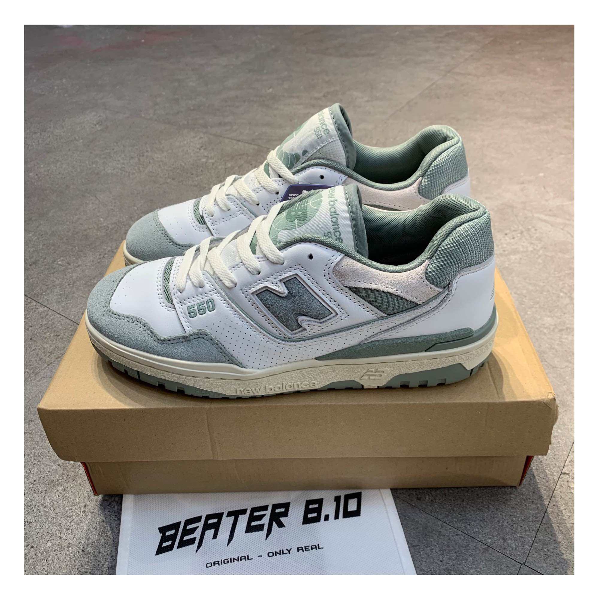 CHÍNH HÃNG - Giày New Balance 550 Retro cực hot lẻ size giá thanh lý 🌿