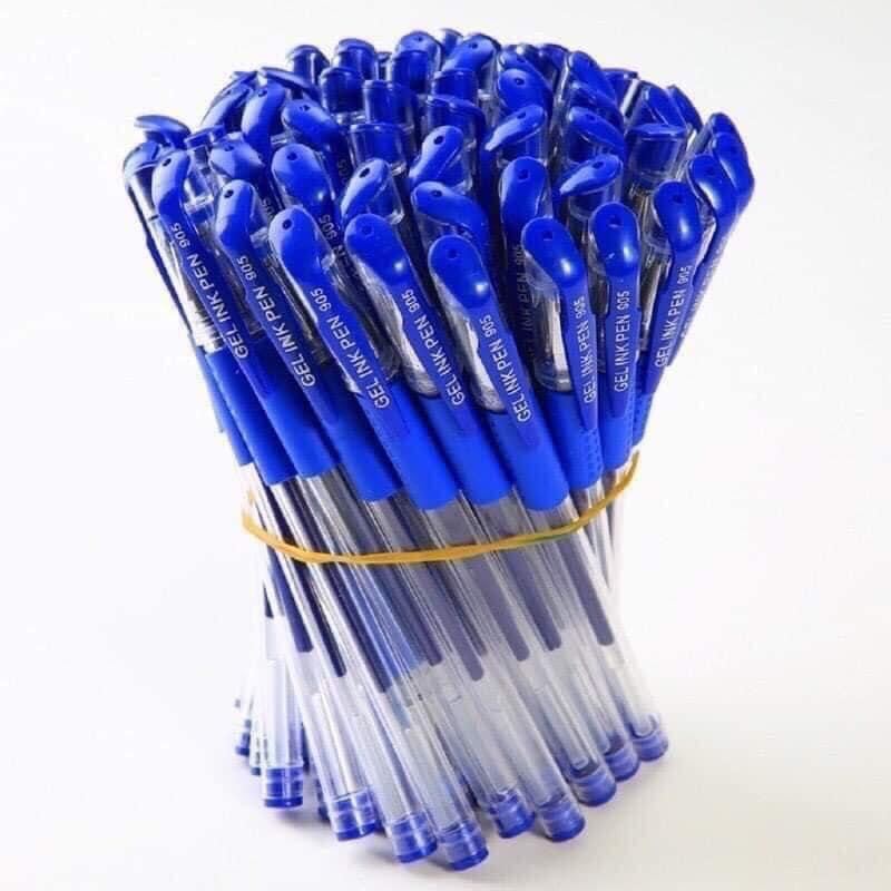 Sét 50 cây bút mực nước màu xanh.