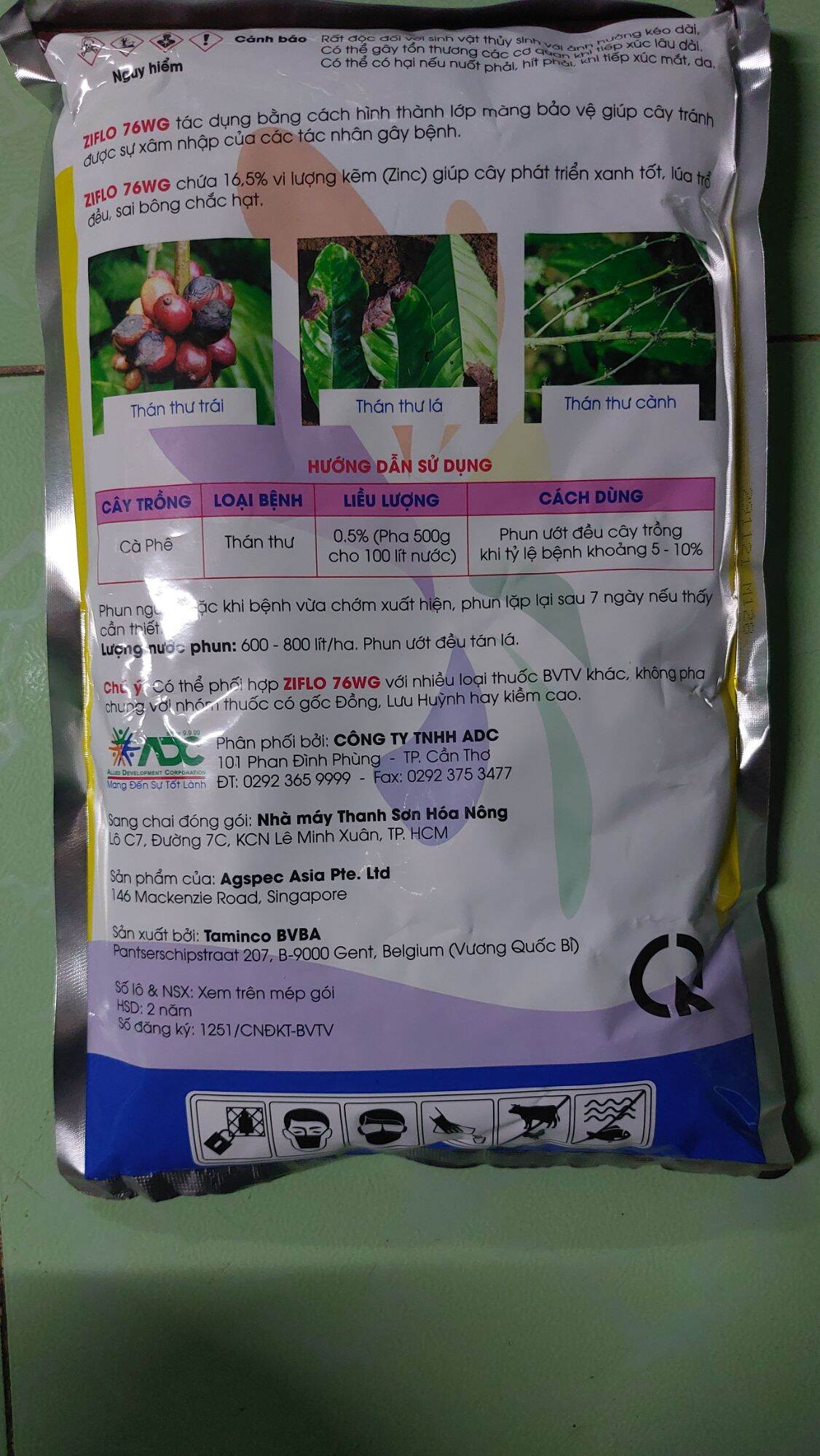 Thuốc trừ bệnh cây ZIFLO 1KG