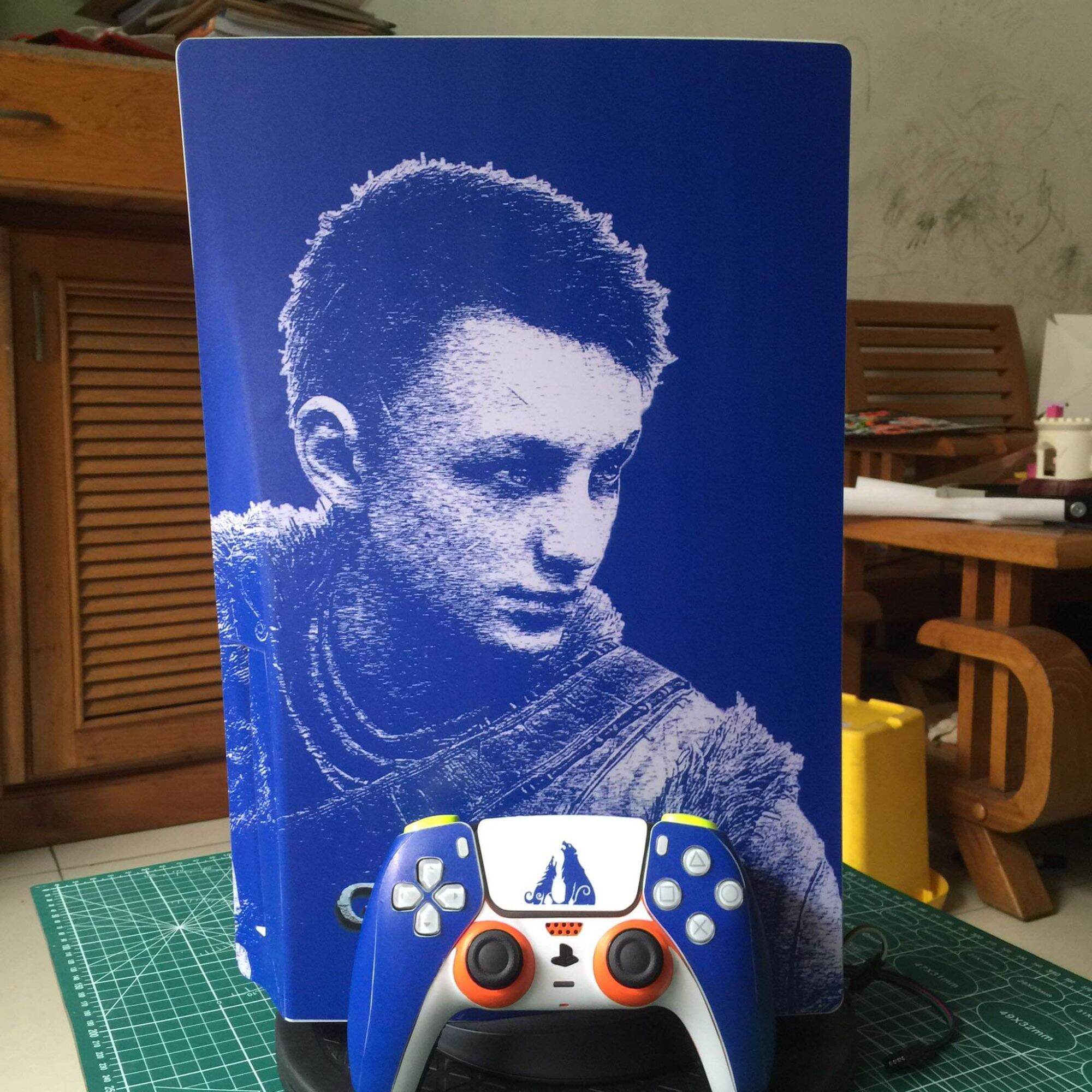 [PS5] Miếng dán máy game PS5 skin God of War 5