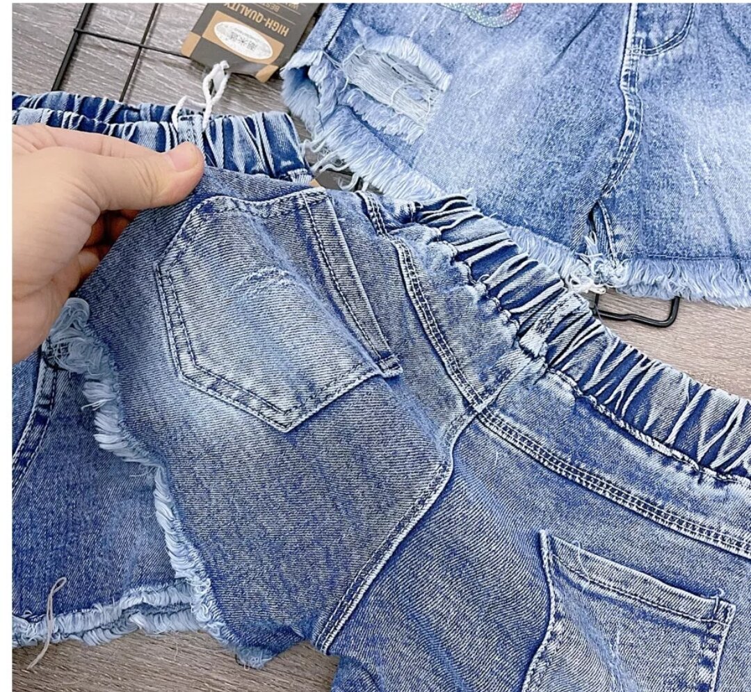( Sale lẻ sz) Bộ thun gân cho bé gái size 13-16kg