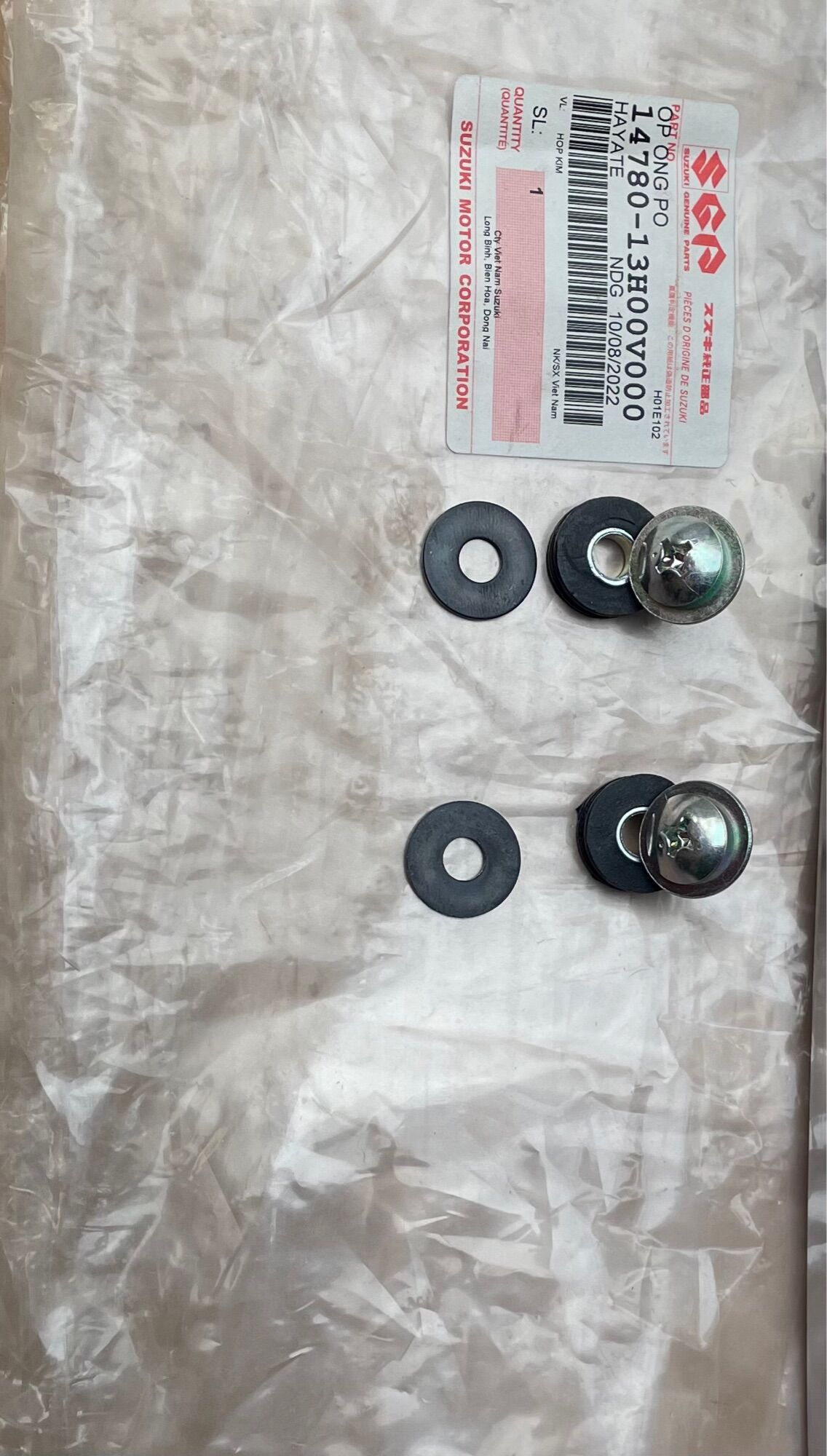 Combo ốc vít vs cao su đệm cho impluse vs hayate 125