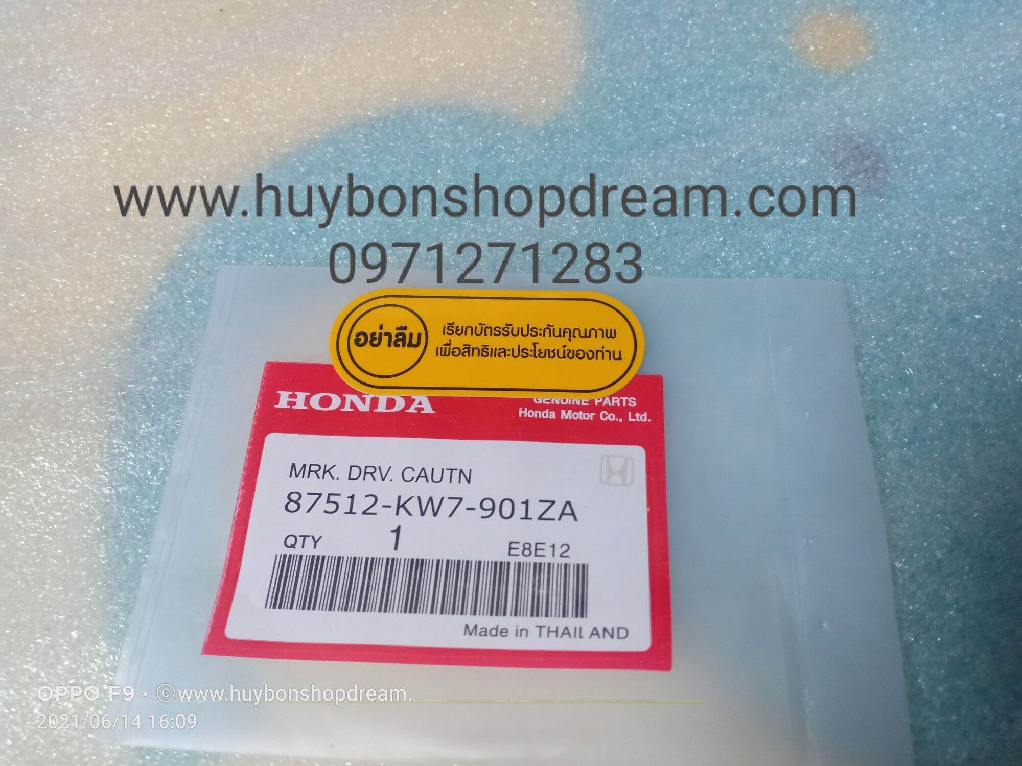 Bộ tem thông số Thái zin mới xe Dream