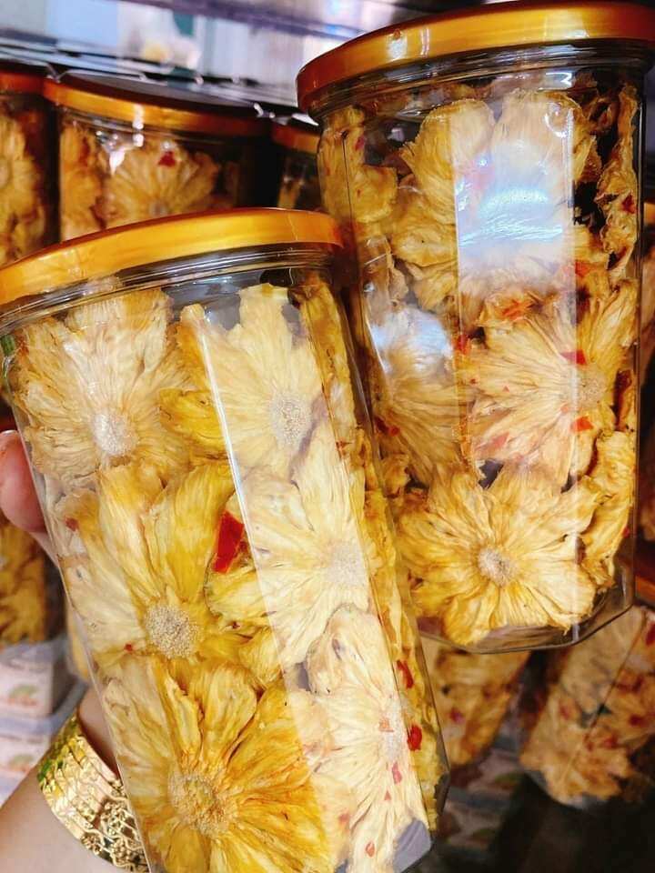 100gr thơm sấy muối ớt Thái Lan