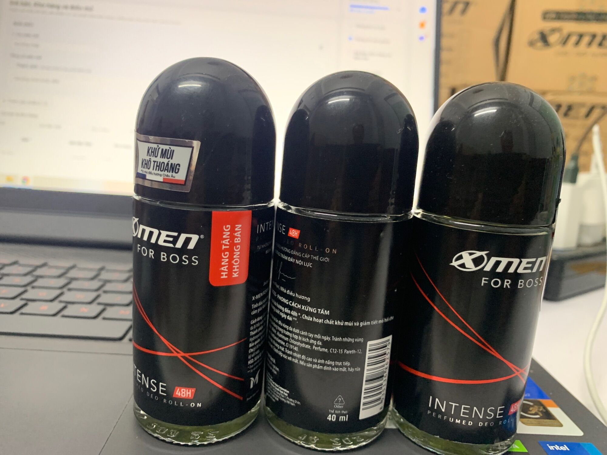 Lăn khử mùi Xmen For Boss Intense Mùi hương trầm đầy nội lực 40ml KM