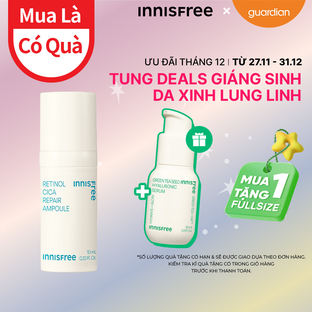 Tinh Chất Phục Hồi Da Innisfree Retinol Cica Repair Ampoule 10Ml