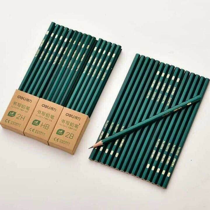 bút chì deli 2b set 10 viết