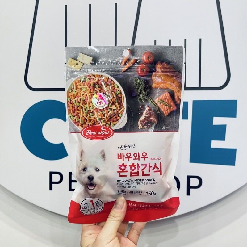 Snack dinh dưỡng cho thú cưng Bow Wow 300gr mix đủ vị👏🏻💓