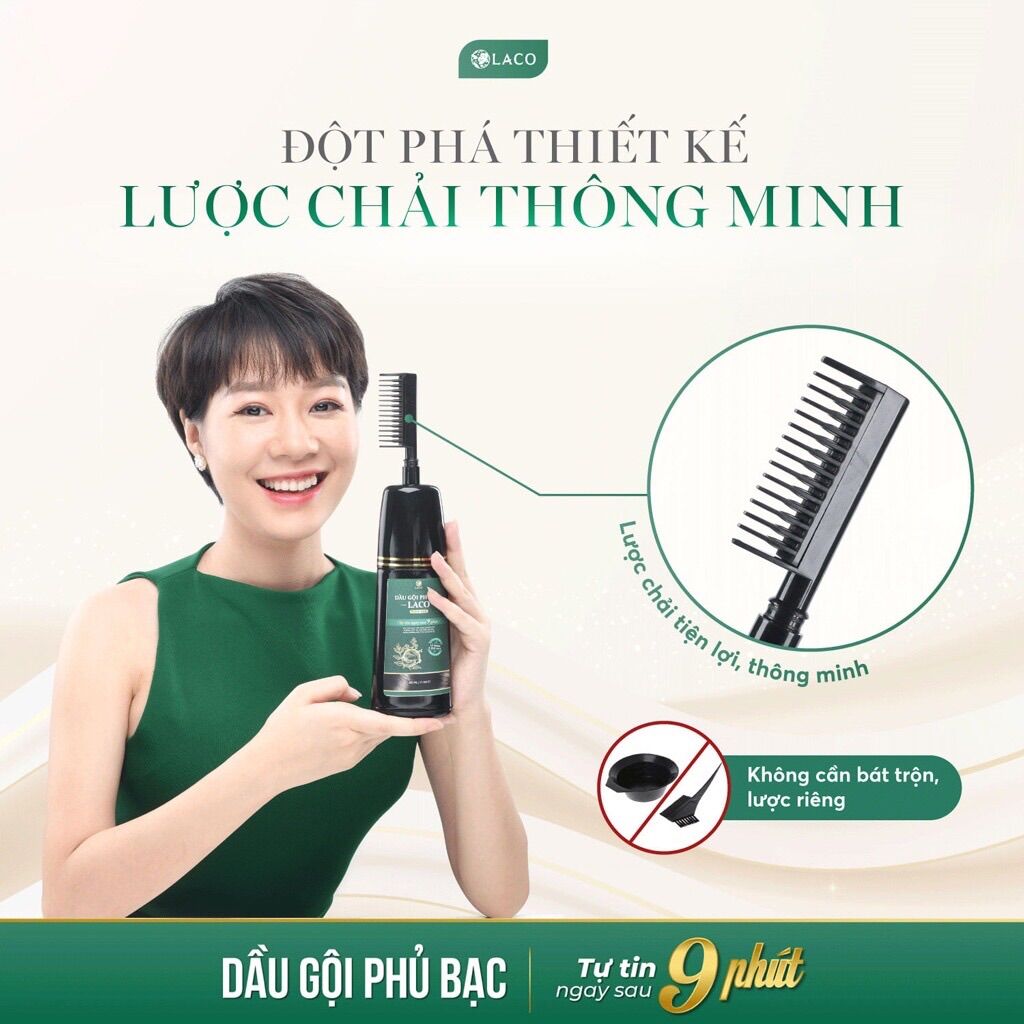 Dầu gội phủ bạc Laco 200ml