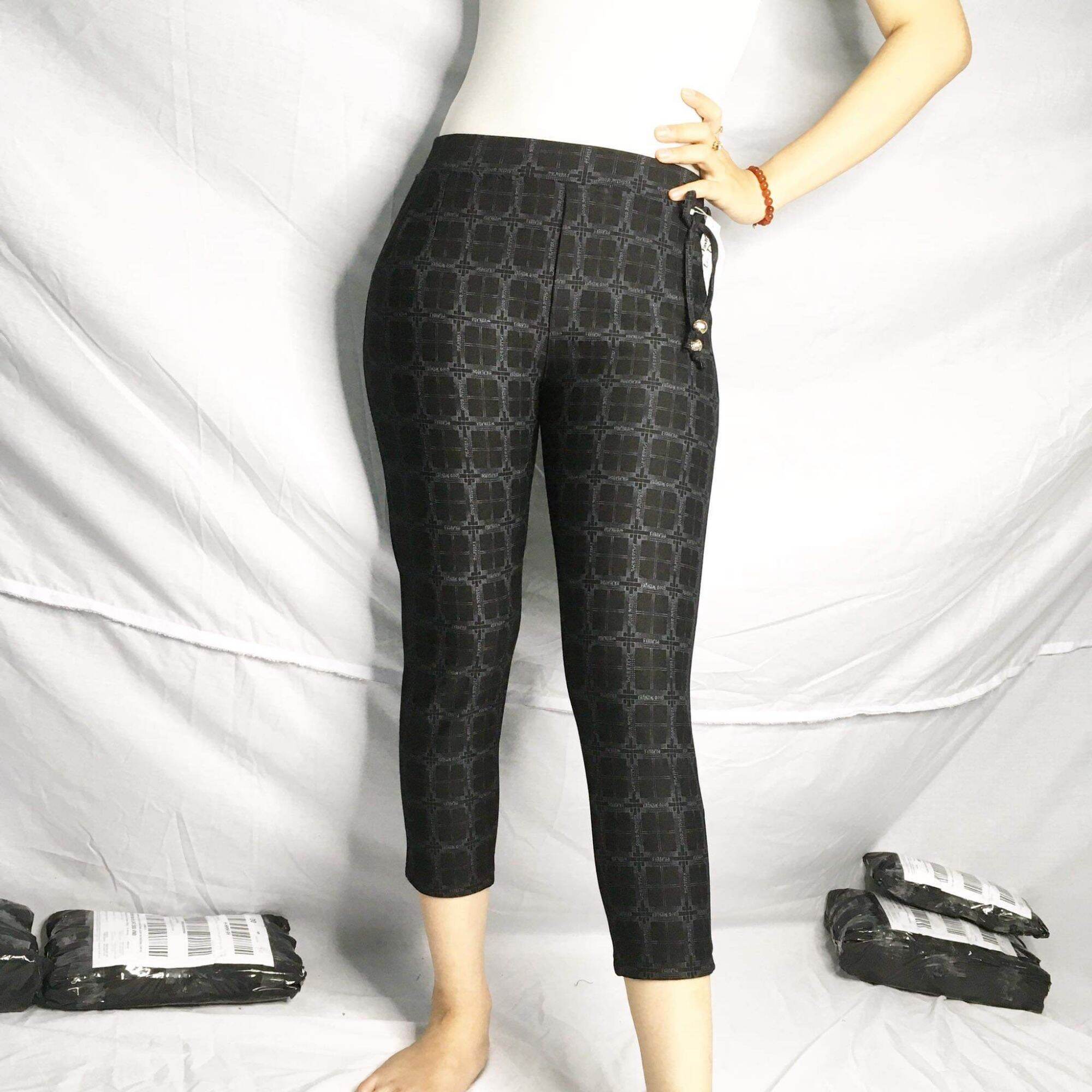[HCM]Quần karo lửng lưng thun hàn quốc size 40-65kg (khách coi phần mô tả dùm shop nhé)