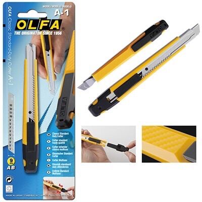 Dao trổ nhật OLFA mã A1 dùng lưỡi 9mm