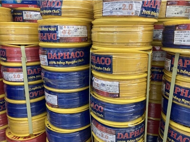 [HCM] DÂY ĐIỆN ĐƠN DAPHACO 2.0 lỗi 7 sợi (cuộn 100m)