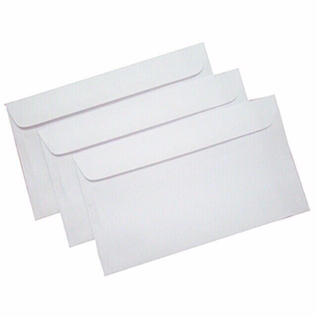 Phong bì trắng A6/ A5 / A4 -100 tờ( có keo dán sẵn)
