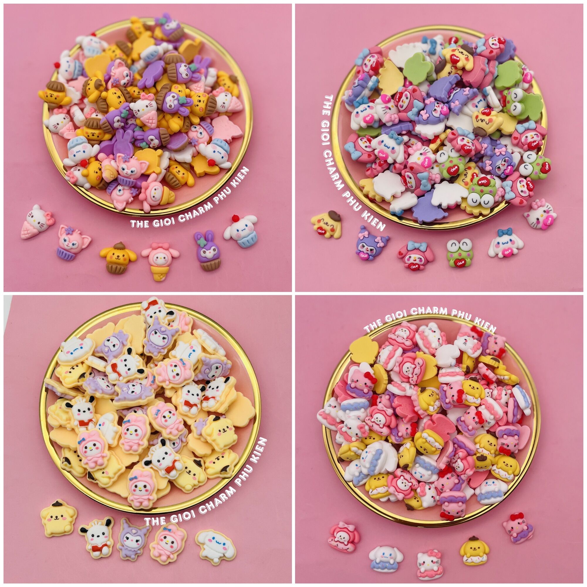 Set 100 charm theo mẫu đẹp xinh
