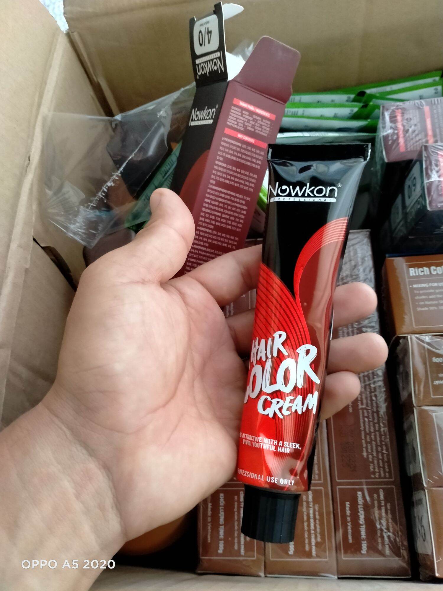 màu nhuộm tóc nowkon.kem nhuộm tóc nowkon