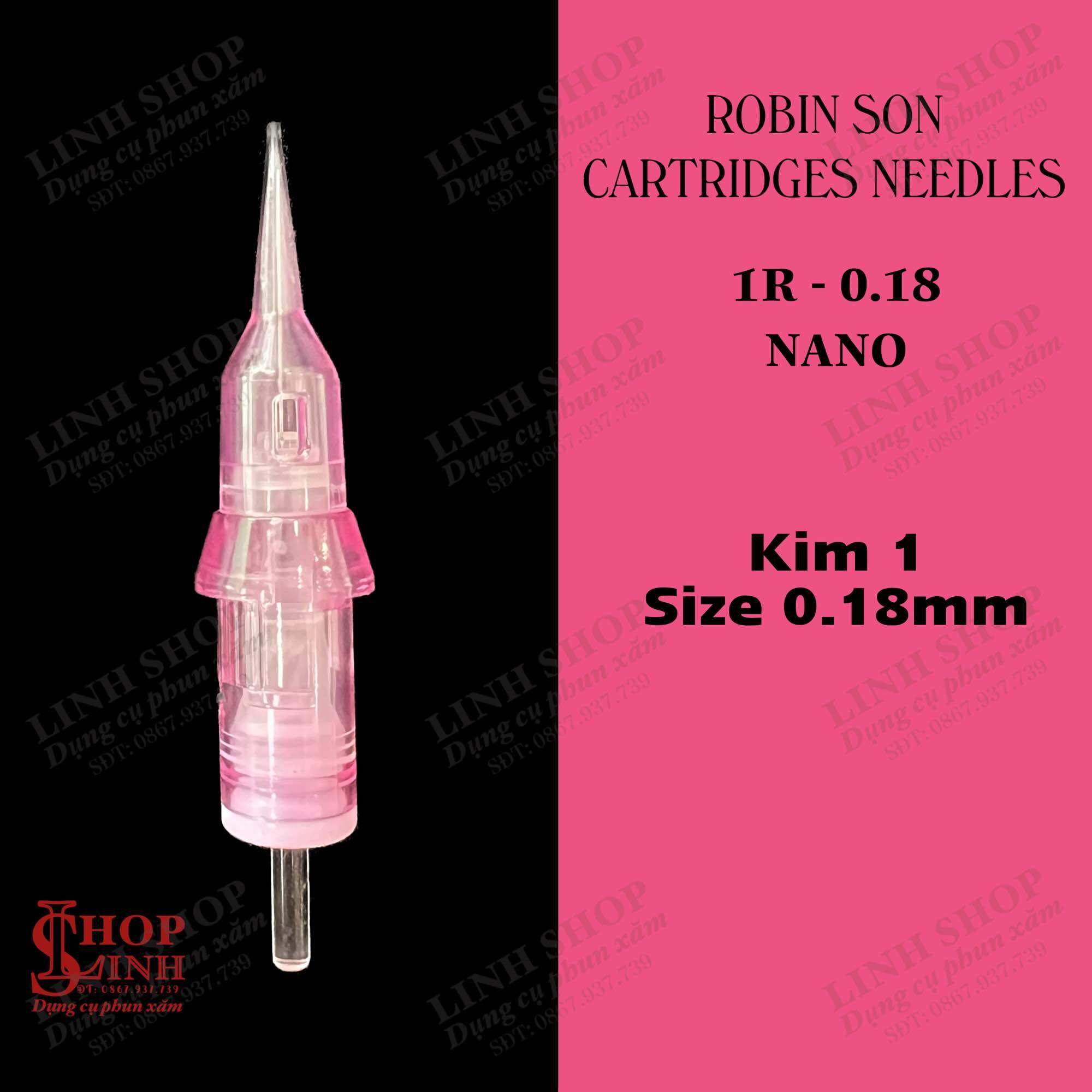 Kim Đạn Máy Pen Kim Robinson size nhỏ mảnh cho phun xăm thẩm mỹ Linh Shop...