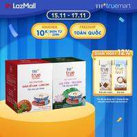 Bộ 2 hộp trà thảo dược  TH true HERBAL Giảo cổ lam – Linh chi & Trà Lạc tiên – Tâm sen (40 gói)