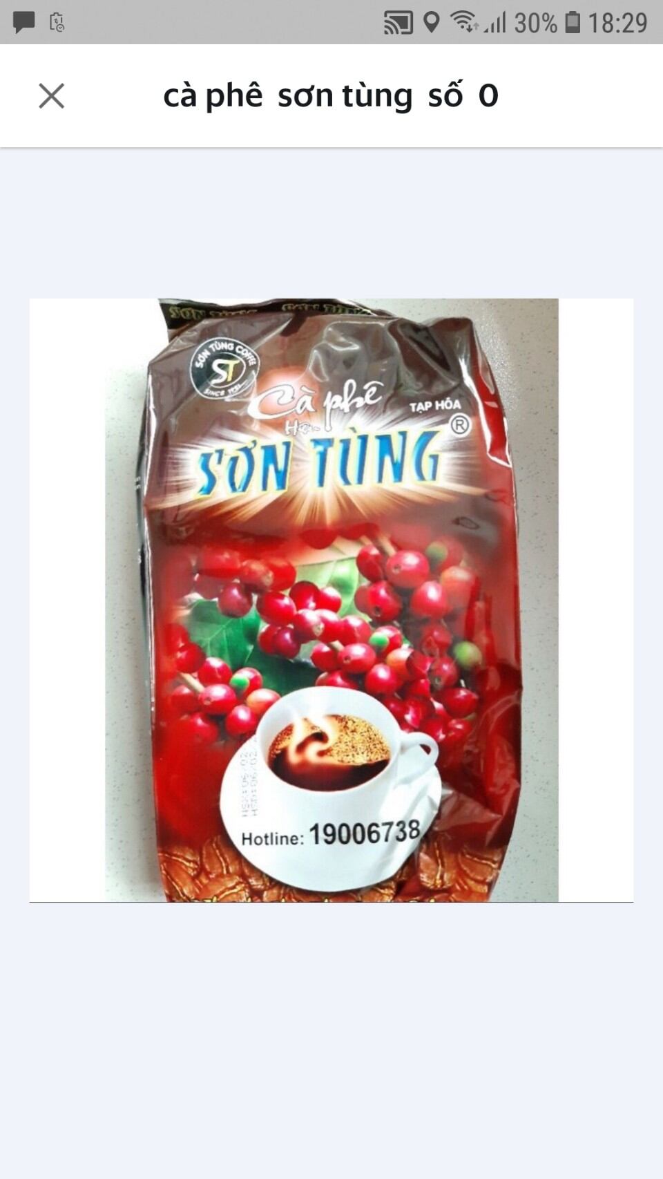Cà phê sơn tùng số 0