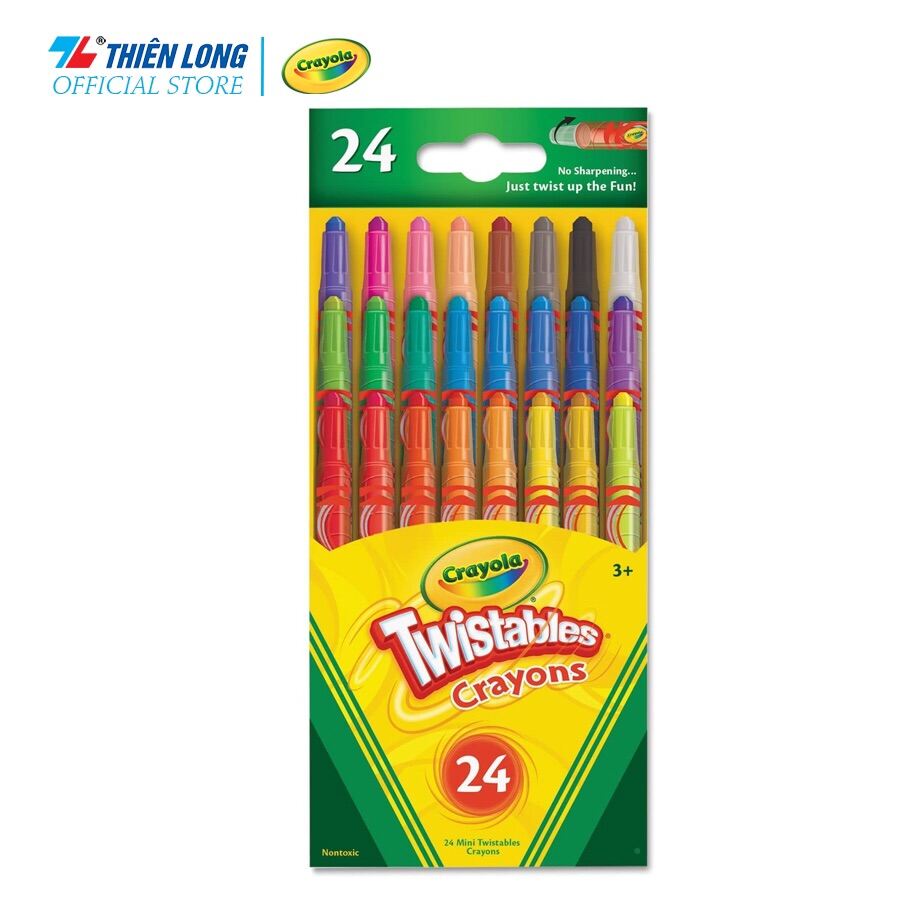 Bút sáp vặn mini 24 màu Crayola