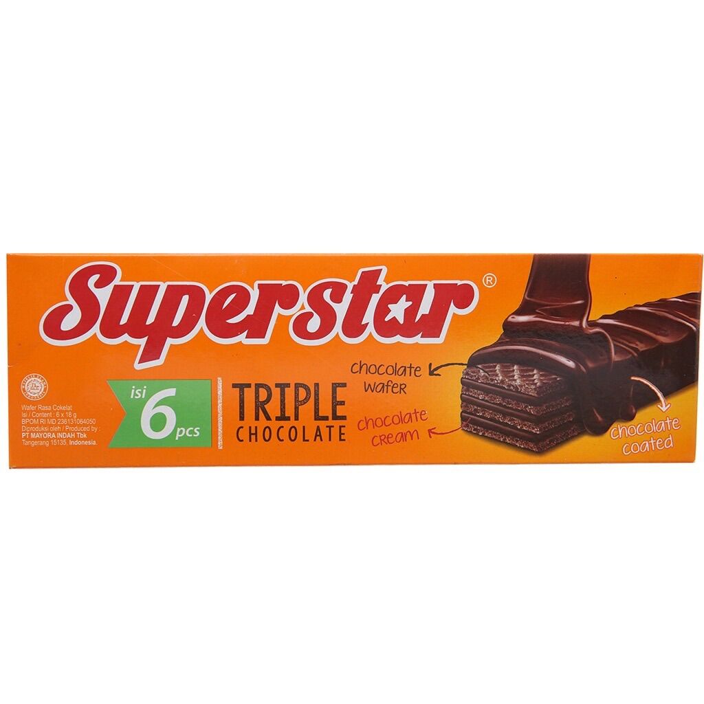 Combo 6 cái bánh xốp socola superstar