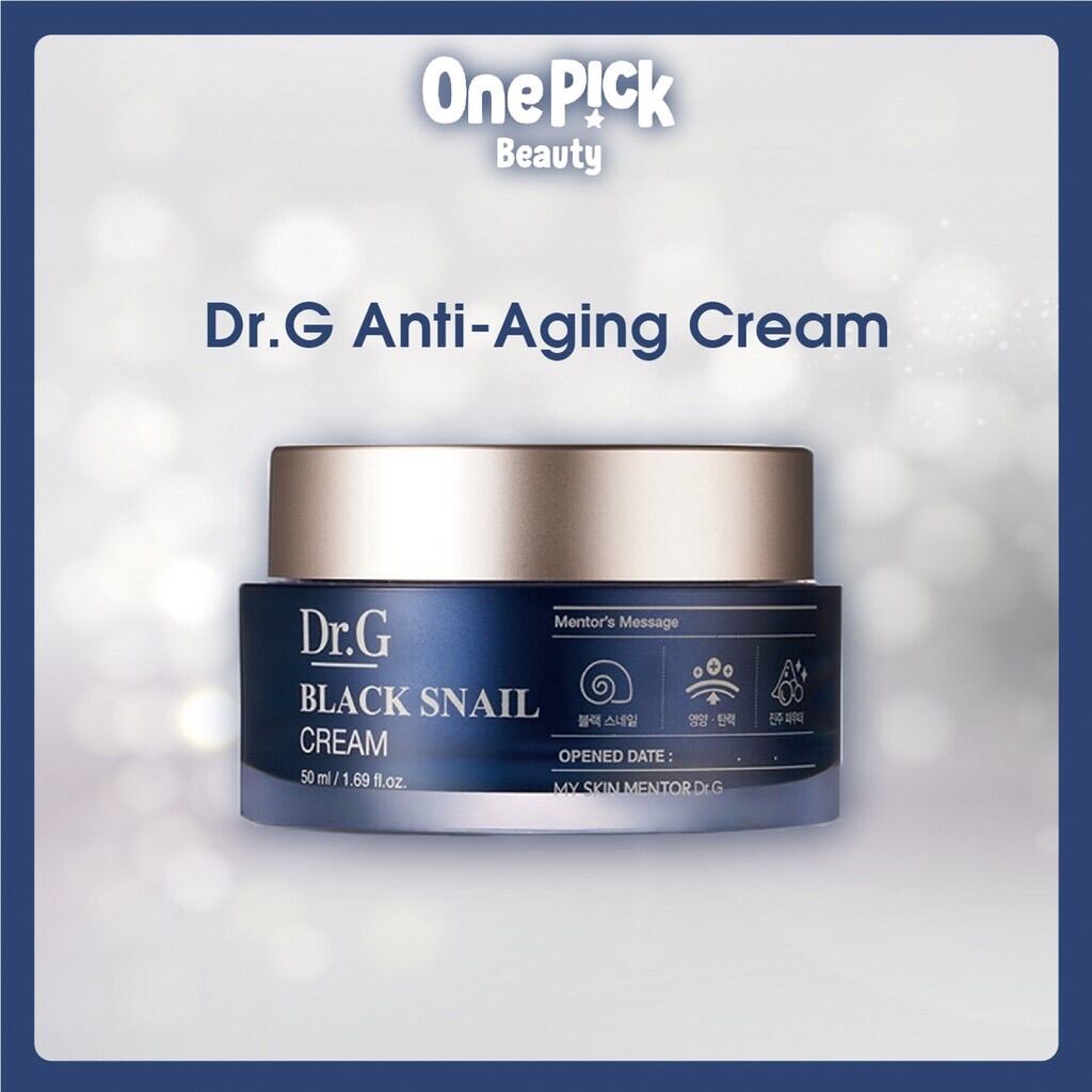 Kem Ốc Sên Đen Dr. G Black Snail Cream Dưỡng Trắng Đàn Hồi Da Kem Ốc Sên [Dr.g Black Snail Cream 50Ml]